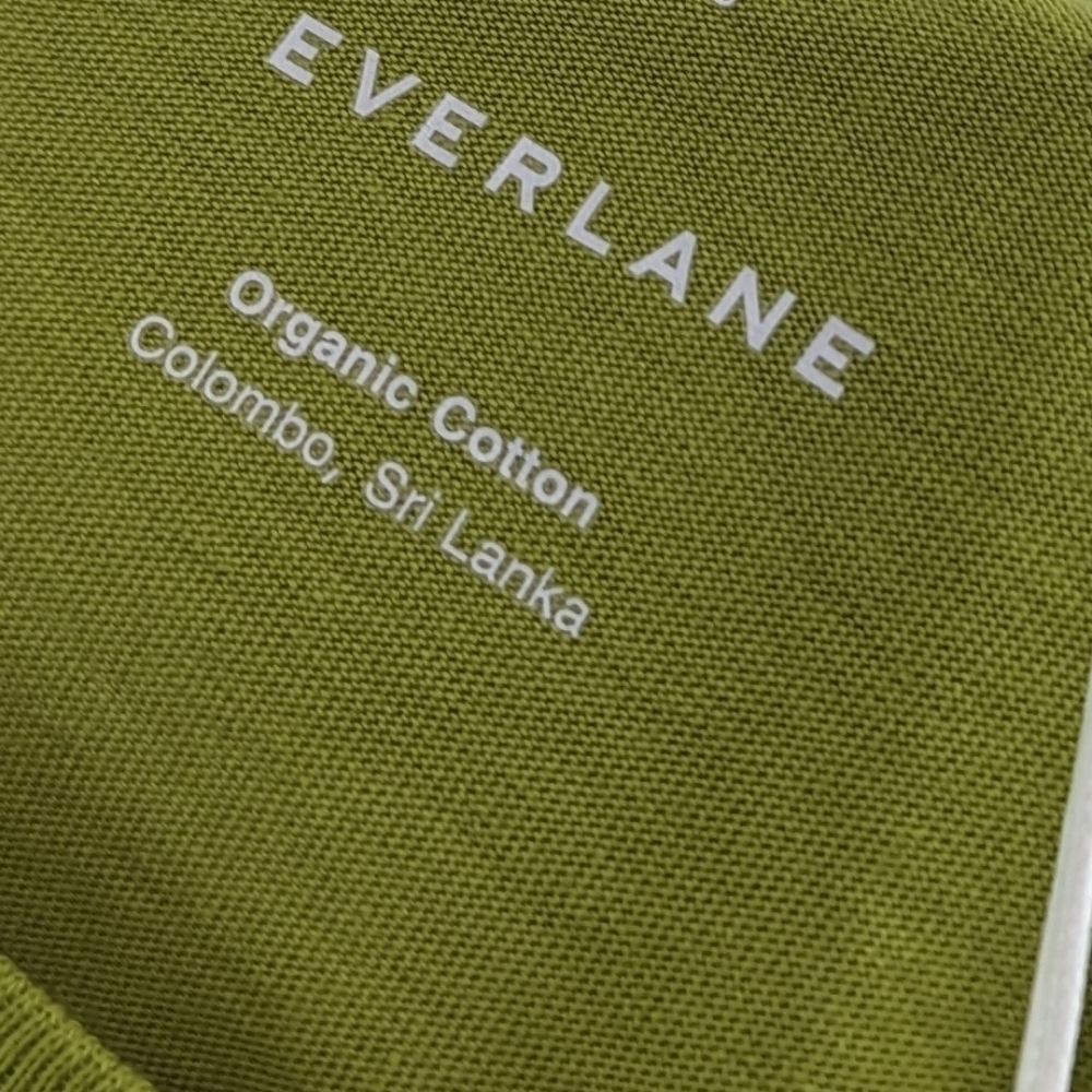 Everlane T Shirt Women Yellow Green Crew Neck Box Cut Tee Organic Cotton - Picture 4 of 12